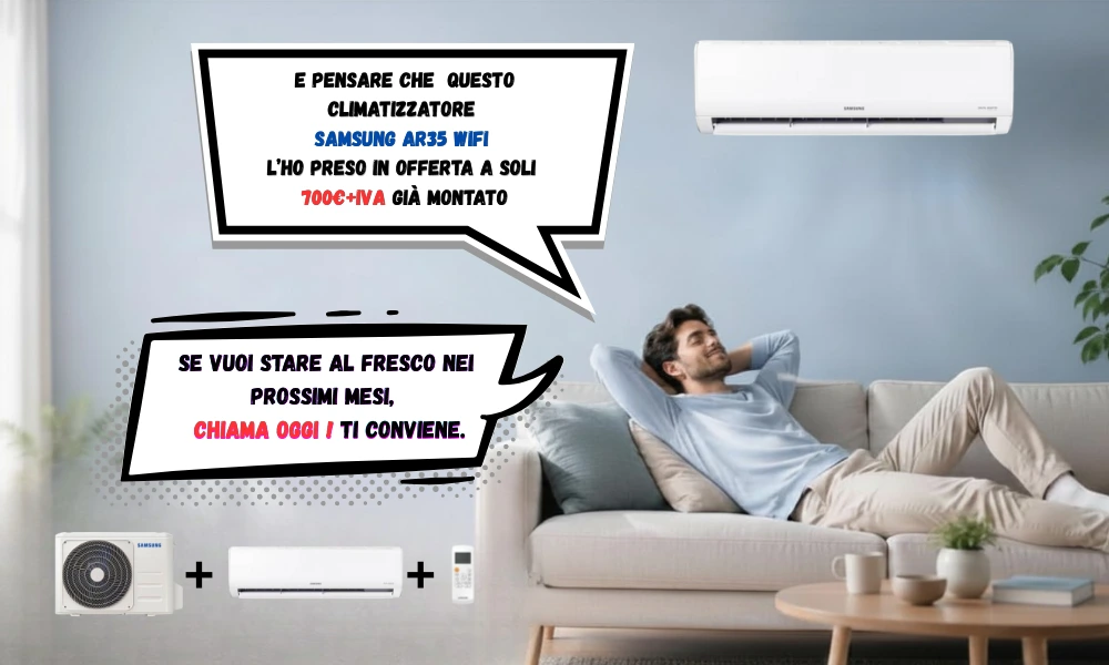 Offerta climatizzatore Samsung AR35 Wi-Fi